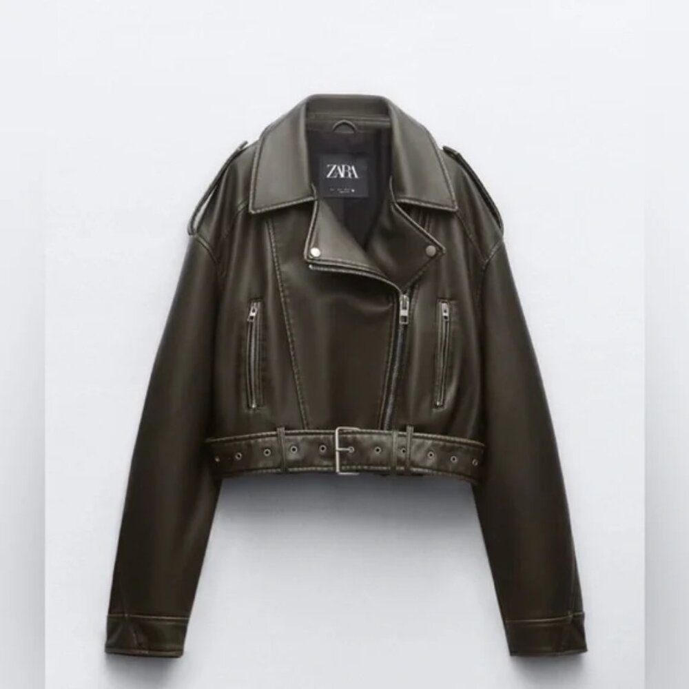 Zara Faux Leather Jacket